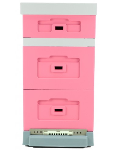 Ul wielkopolski z dennicą wysoką higieniczną plastikową, malowany (różowy)