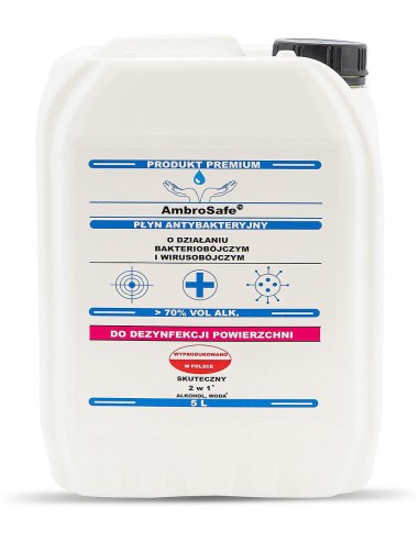 AmbroSafe - płyn antybakteryjny do dezynfekcji powierzchni (5L)