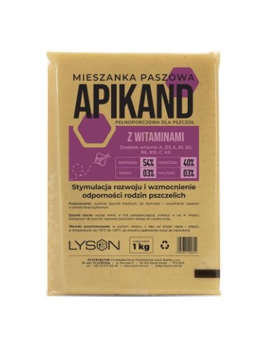 Apikand z witaminami 1 kg - opakowanie zbiorcze 20 x 1kg